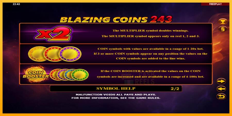 Blazing Coins 243 macchina da gioco per soldi, immagine 6