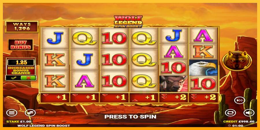 Wolf Legend Spin Boost macchina da gioco per soldi, immagine 2