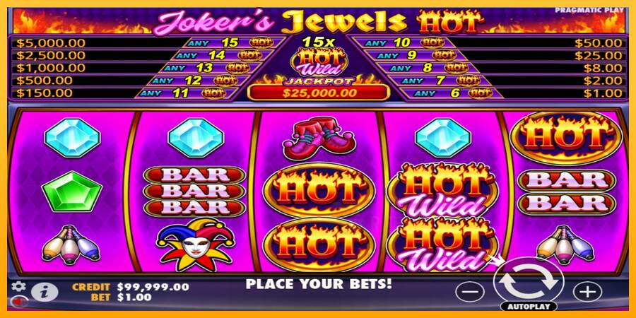 Jokers Jewels Hot macchina da gioco per soldi, immagine 1