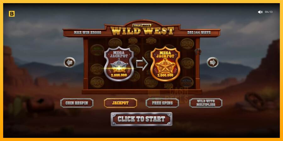 Wild West Trueways macchina da gioco per soldi, immagine 1