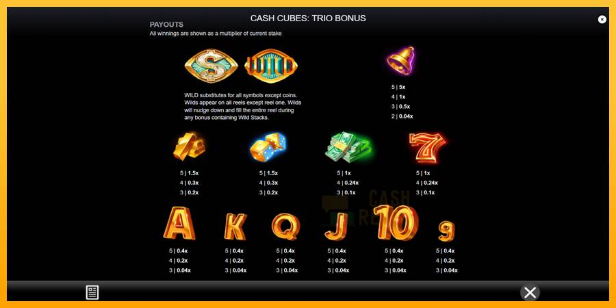 Cash Cubes: Trio Bonus macchina da gioco per soldi, immagine 5