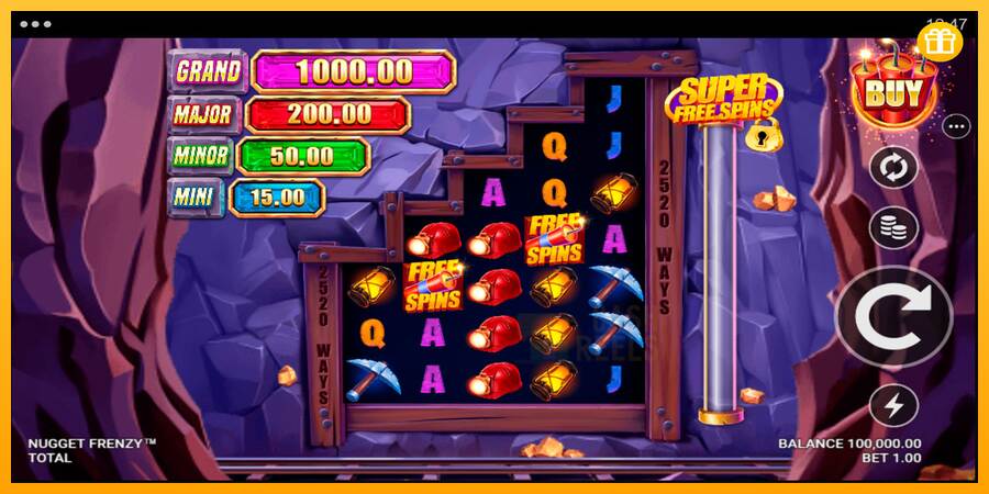 Nugget Frenzy macchina da gioco per soldi, immagine 1