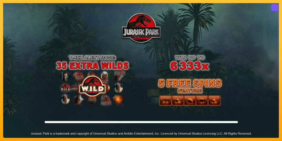 Jurassic Park macchina da gioco per soldi, immagine 1