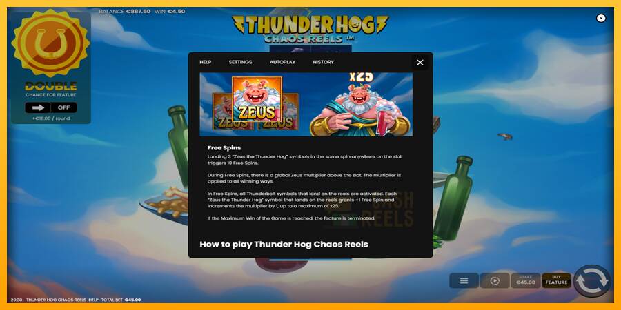 Thunder Hog Chaos Reels macchina da gioco per soldi, immagine 7