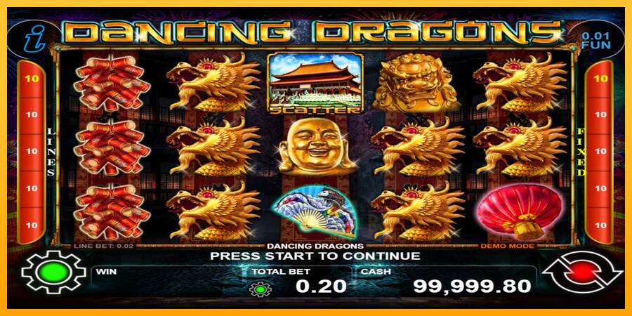 Dancing Dragons macchina da gioco per soldi, immagine 1