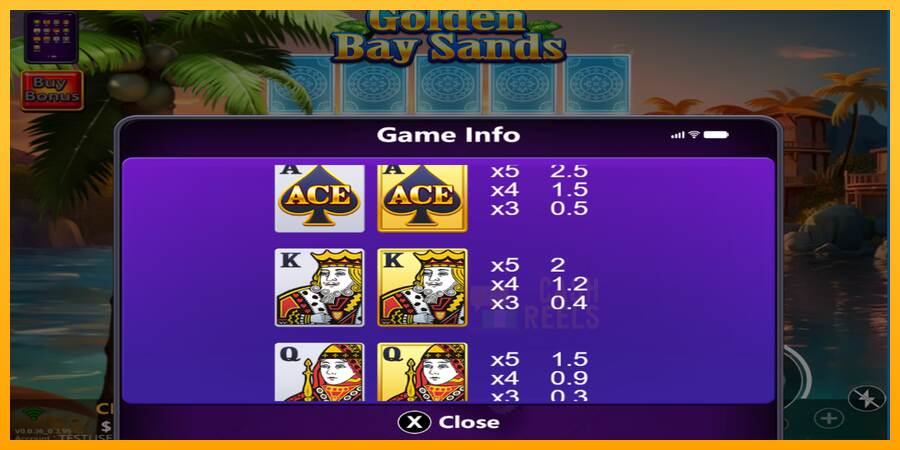 Golden Bay Sands macchina da gioco per soldi, immagine 4