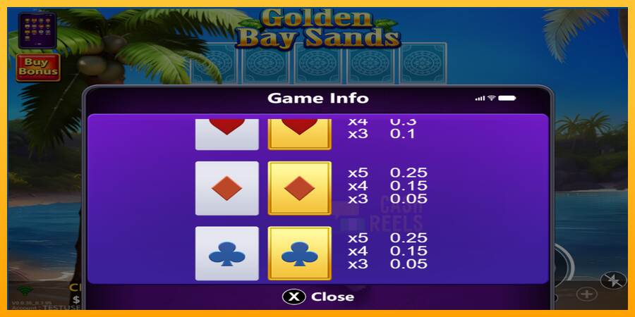 Golden Bay Sands macchina da gioco per soldi, immagine 6