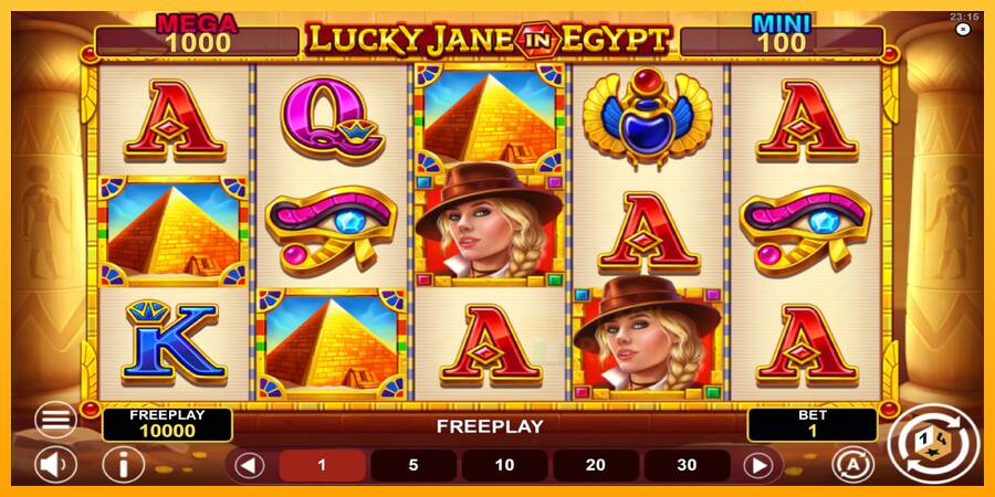 Lucky Jane in Egypt Hold & Win macchina da gioco per soldi, immagine 2