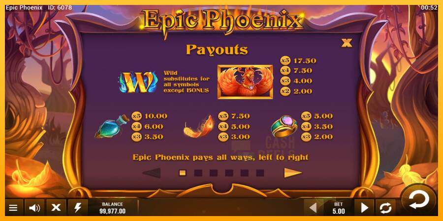 Epic Phoenix macchina da gioco per soldi, immagine 4