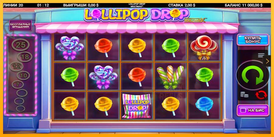 Lollipop Drop MultiMax macchina da gioco per soldi, immagine 2