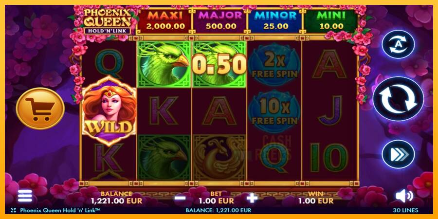 Phoenix Queen Hold N Link macchina da gioco per soldi, immagine 3