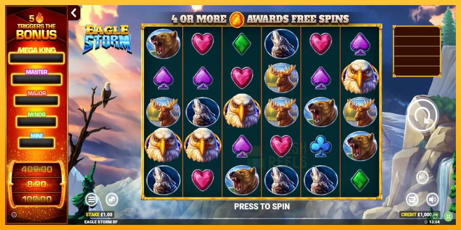 Eagle Storm Rapid Fire Jackpots macchina da gioco per soldi, immagine 2