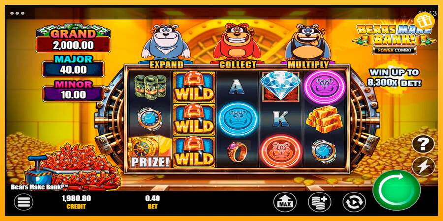 Bears Make Bank! Power Combo macchina da gioco per soldi, immagine 1