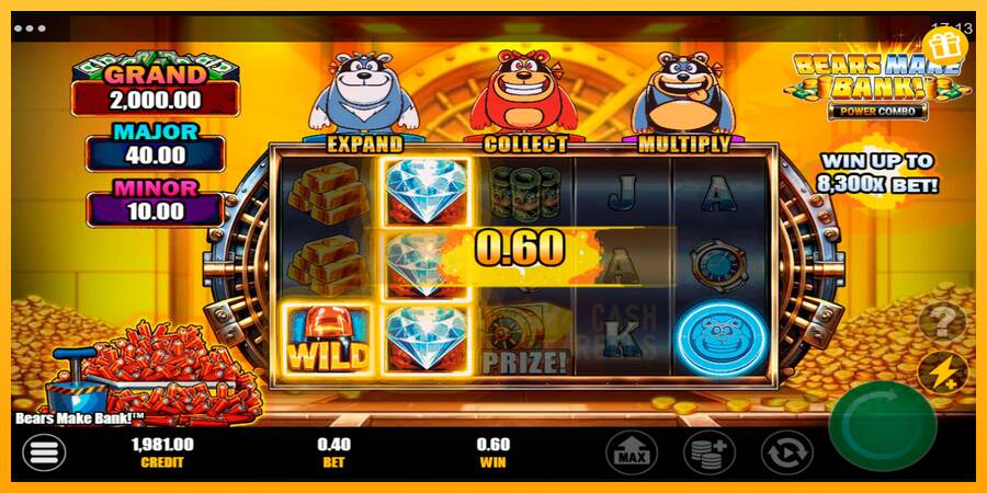 Bears Make Bank! Power Combo macchina da gioco per soldi, immagine 2