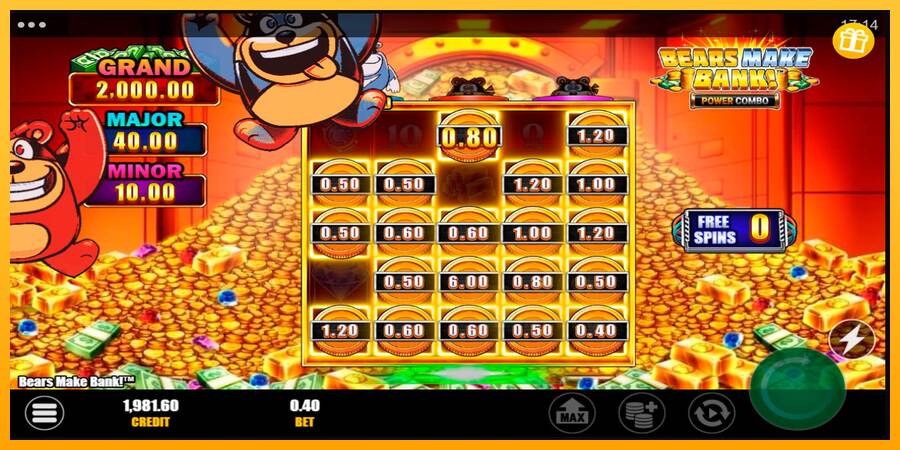 Bears Make Bank! Power Combo macchina da gioco per soldi, immagine 3