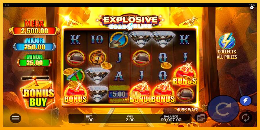 Explosive Gold Blitz macchina da gioco per soldi, immagine 2