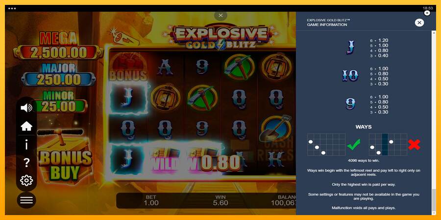 Explosive Gold Blitz macchina da gioco per soldi, immagine 7