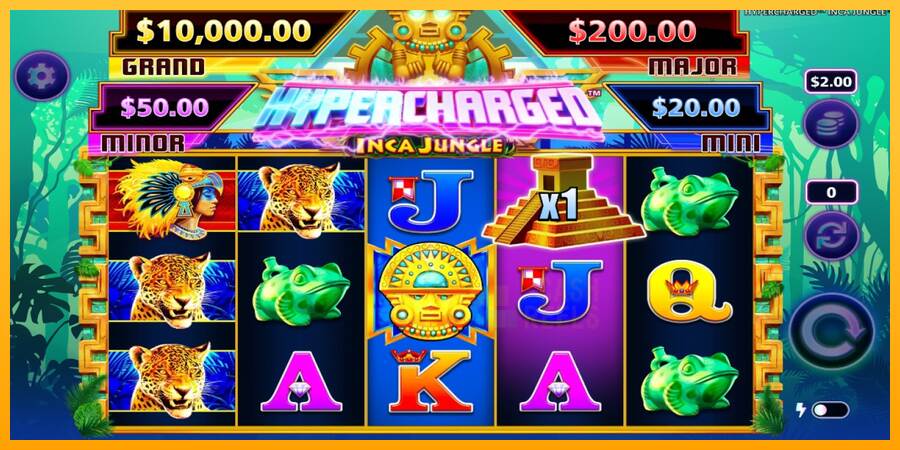 Hypercharged Inca Jungle macchina da gioco per soldi, immagine 3