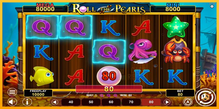 Roll The Pearls Hold & Win macchina da gioco per soldi, immagine 3