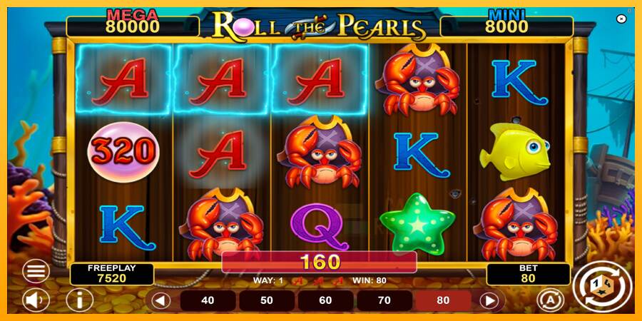 Roll The Pearls Hold & Win macchina da gioco per soldi, immagine 4