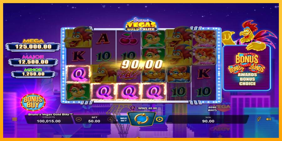 Brunos Vegas Gold Blitz macchina da gioco per soldi, immagine 2