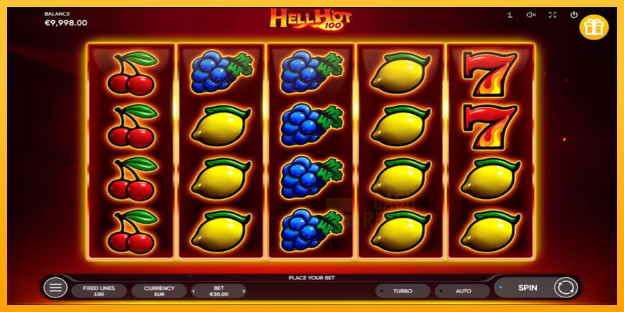 Hell Hot 100 macchina da gioco per soldi, immagine 1