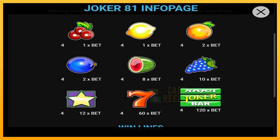 Joker 81 macchina da gioco per soldi, immagine 3