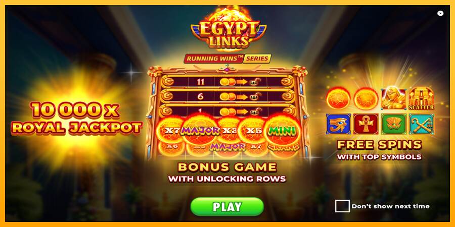 Egypt Links: Running Wins macchina da gioco per soldi, immagine 1