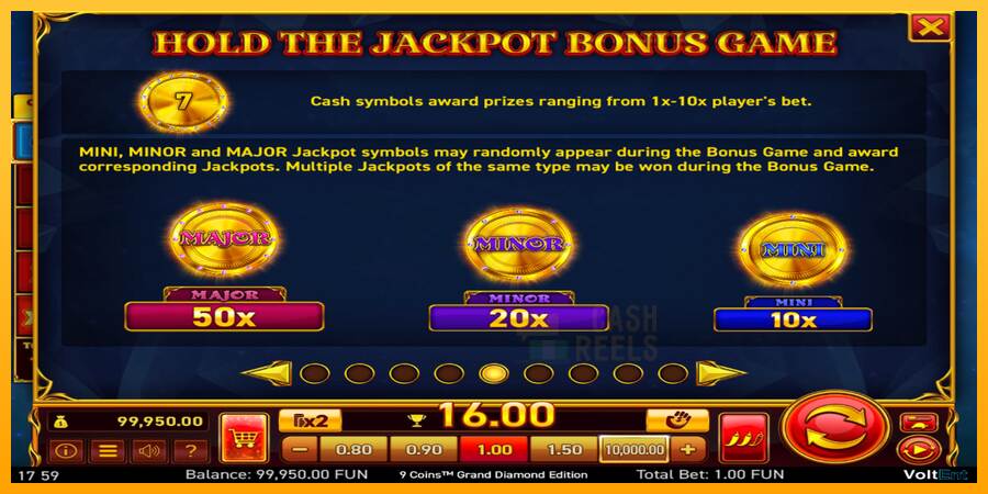 9 Coins Grand Diamond Edition Halloween Jackpots macchina da gioco per soldi, immagine 5