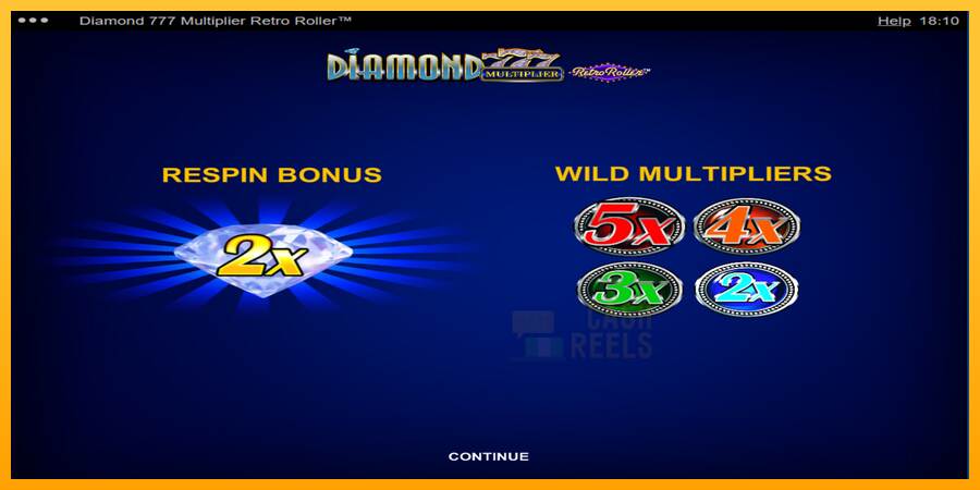 Diamond 777 Multiplier Retro Roller macchina da gioco per soldi, immagine 1