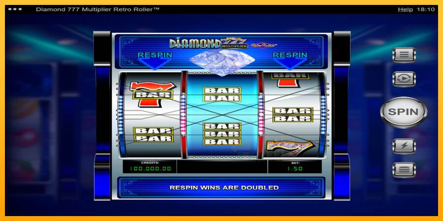 Diamond 777 Multiplier Retro Roller macchina da gioco per soldi, immagine 2