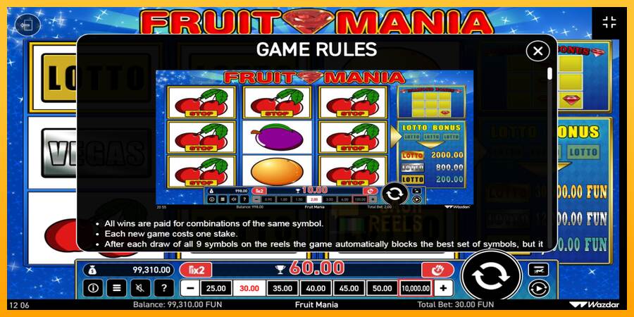 Fruit Mania macchina da gioco per soldi, immagine 6