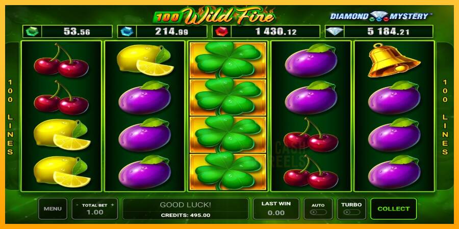 Diamond Mystery 100 Wild Fire macchina da gioco per soldi, immagine 3