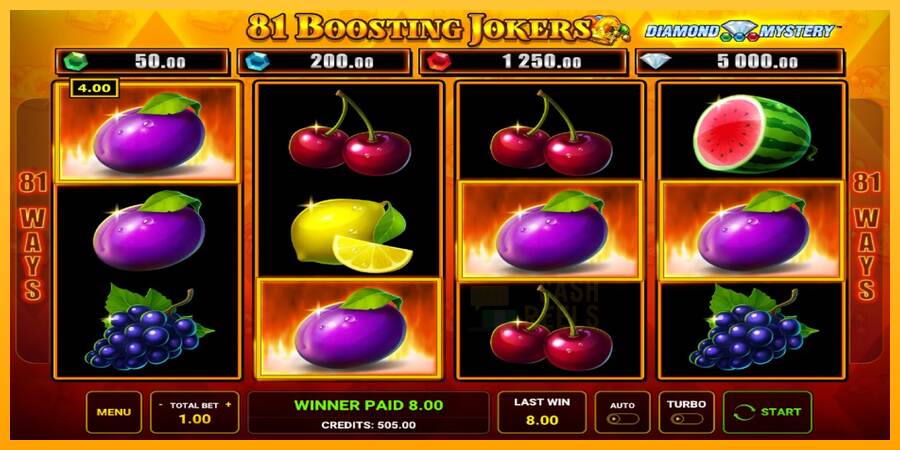 Diamond Mystery - 81 Boosting Jokers macchina da gioco per soldi, immagine 2