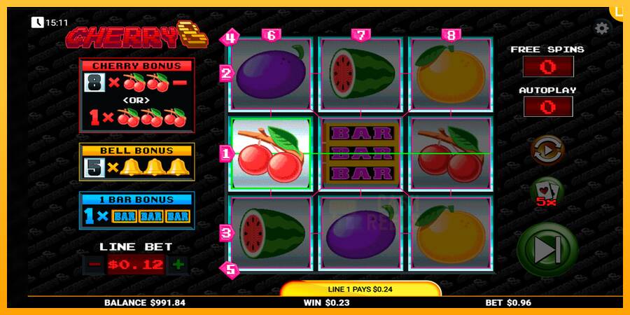 Cherry8 macchina da gioco per soldi, immagine 3