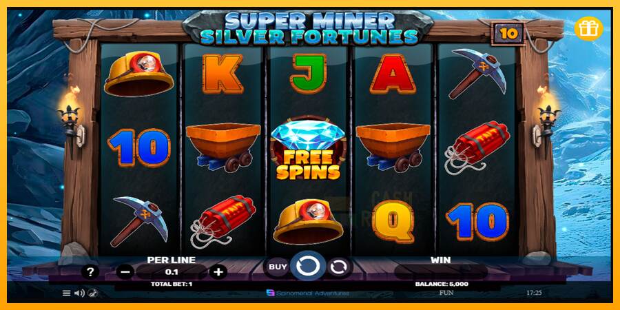 Super Miner Silver Fortunes macchina da gioco per soldi, immagine 1