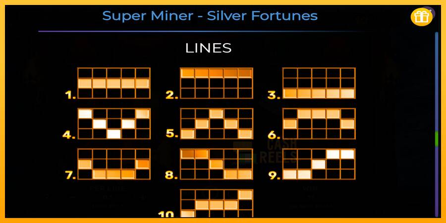 Super Miner Silver Fortunes macchina da gioco per soldi, immagine 7