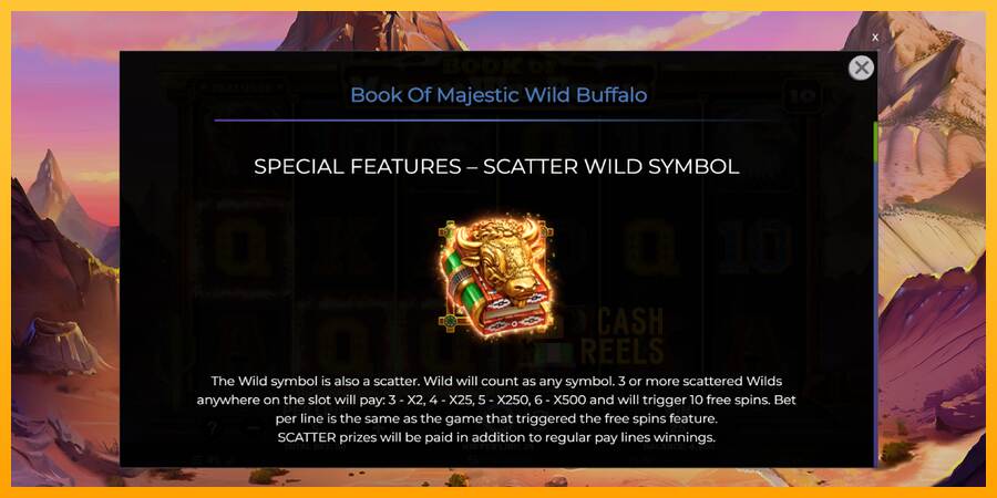 Book of Majestic Wild Buffalo macchina da gioco per soldi, immagine 5