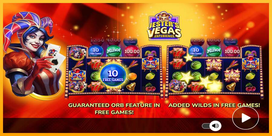 Jesters Vegas Experience macchina da gioco per soldi, immagine 1