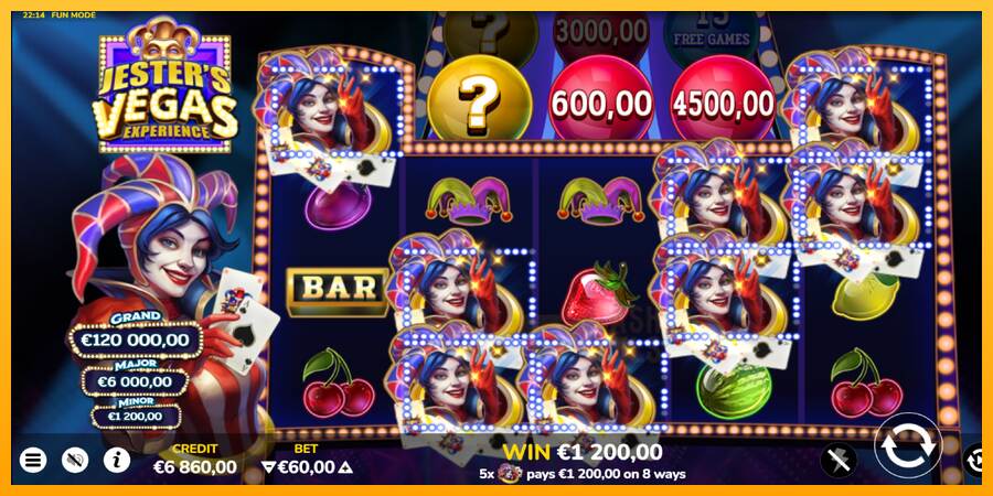 Jesters Vegas Experience macchina da gioco per soldi, immagine 4