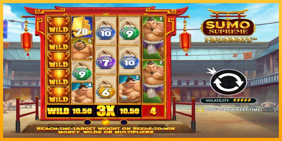 Sumo Supreme Megaways macchina da gioco per soldi, immagine 1