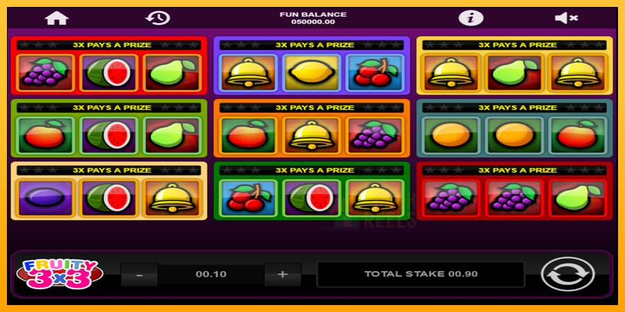 Fruity 3x3 macchina da gioco per soldi, immagine 1