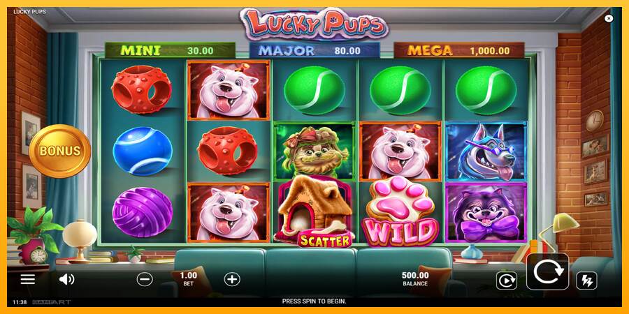 Lucky Pups macchina da gioco per soldi, immagine 2