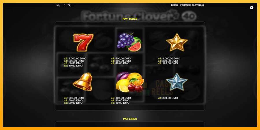 Fortune Clover 40 macchina da gioco per soldi, immagine 5