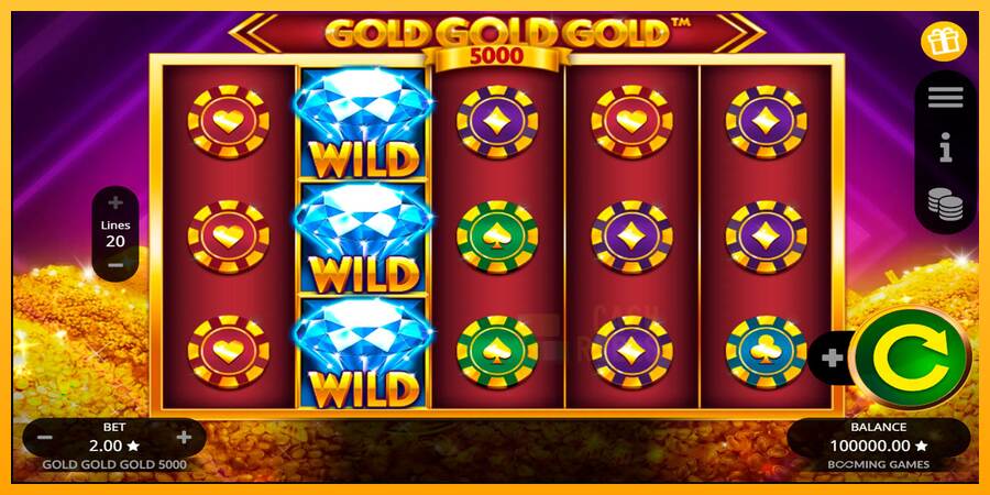 Gold Gold Gold 5000 macchina da gioco per soldi, immagine 1