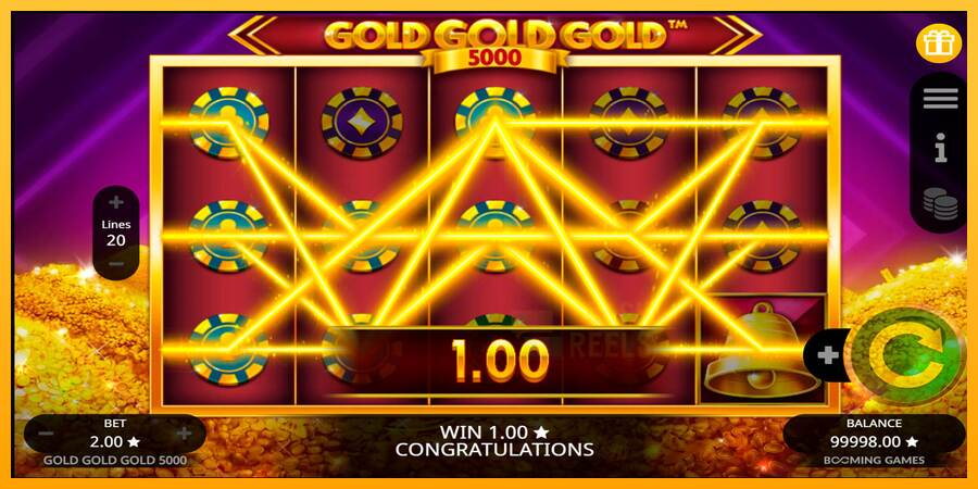 Gold Gold Gold 5000 macchina da gioco per soldi, immagine 2