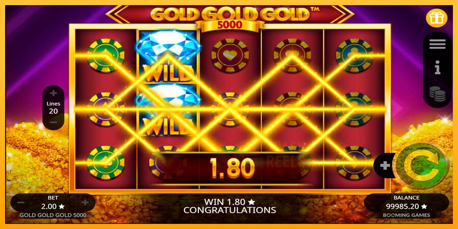 Gold Gold Gold 5000 macchina da gioco per soldi, immagine 4