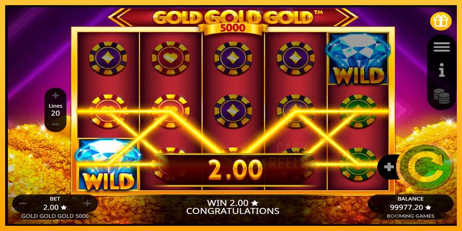 Gold Gold Gold 5000 macchina da gioco per soldi, immagine 5