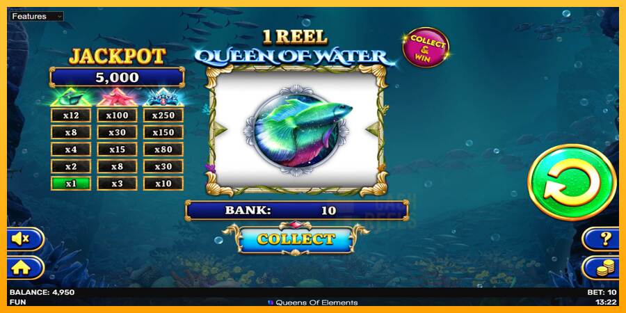 1 Reel Queen of Water macchina da gioco per soldi, immagine 4