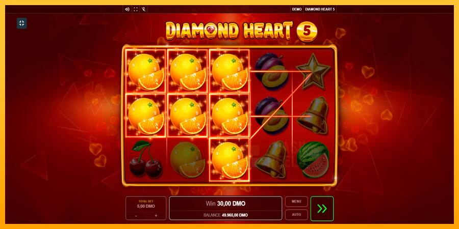 Diamond Heart 5 macchina da gioco per soldi, immagine 3